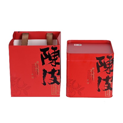 2018年天馬陳皮老樹(shù)枝冬后大紅柑皮 廣東新會(huì)陳皮特產(chǎn)500G鐵罐裝